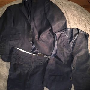 British 3-piece Navy Blue Suit by English Laundry